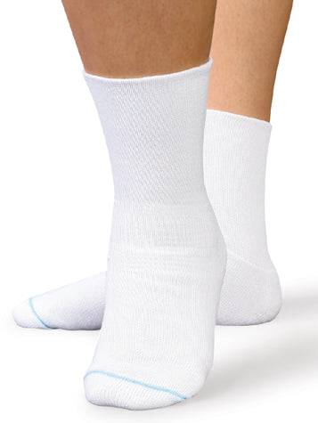 Therafirm SmartKnit Seamless Diabetic WIDE Crew Socks